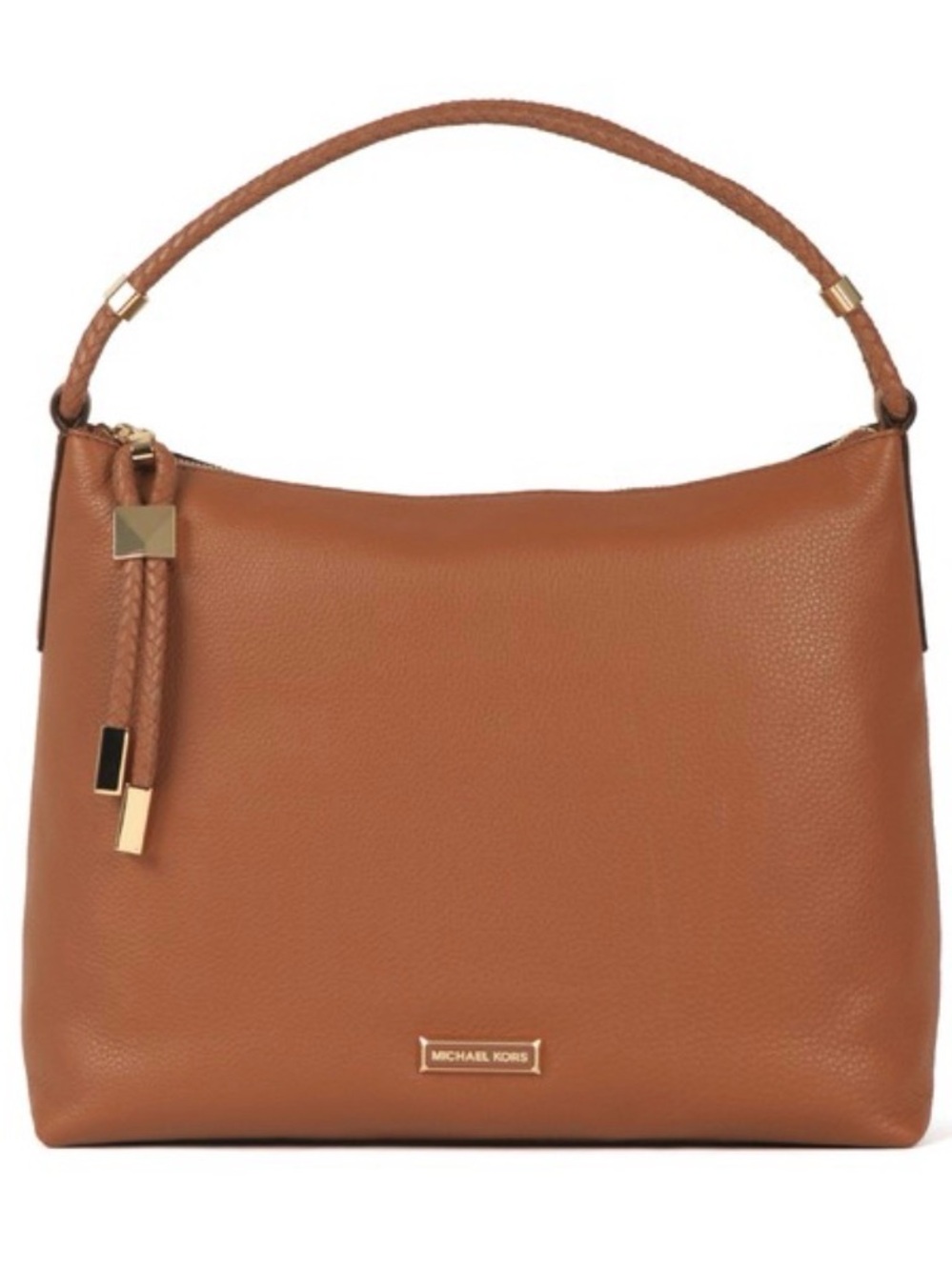 Michael Kors Tan Pebbled Leather Shoulder Tote